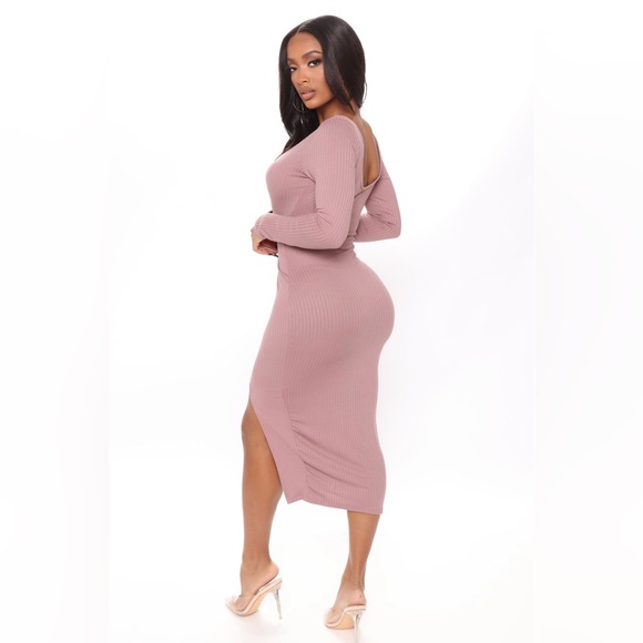 Find me later midi dress - mauve - Picture 3 of 6